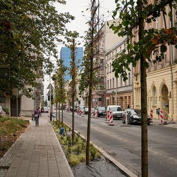 Na fragment ulicy Sienkiewicza wraca ruch dwukierunkowy , fot. Sebastian Glapiński / UMŁ 