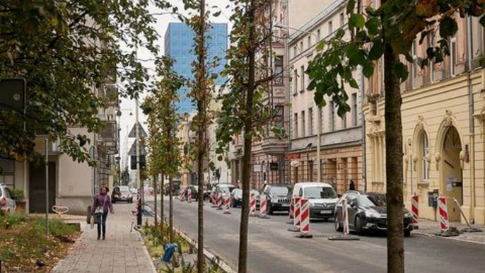 Na fragment ulicy Sienkiewicza wraca ruch dwukierunkowy , fot. Sebastian Glapiński / UMŁ 