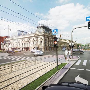 Na ul. Zachodniej powstaną nowe chodniki, bezpieczne przejścia dla pieszych i przejazd rowerowy (wizualizacja) 