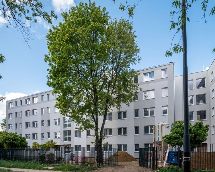 Przy ul. Łęczyckiej 70b miasto buduje 52 nowe mieszkania komunalne. , fot. Stefan Brajter   