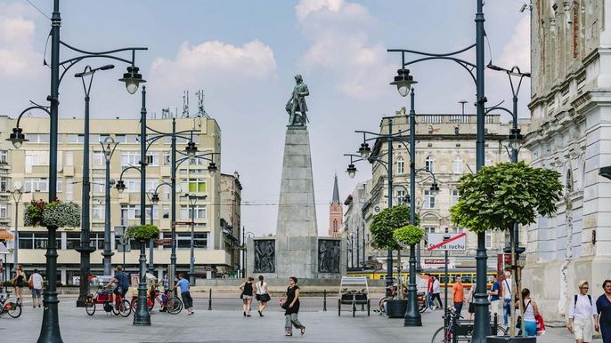 Plac Wolności w Łodzi , fot. z arch. UMŁ 